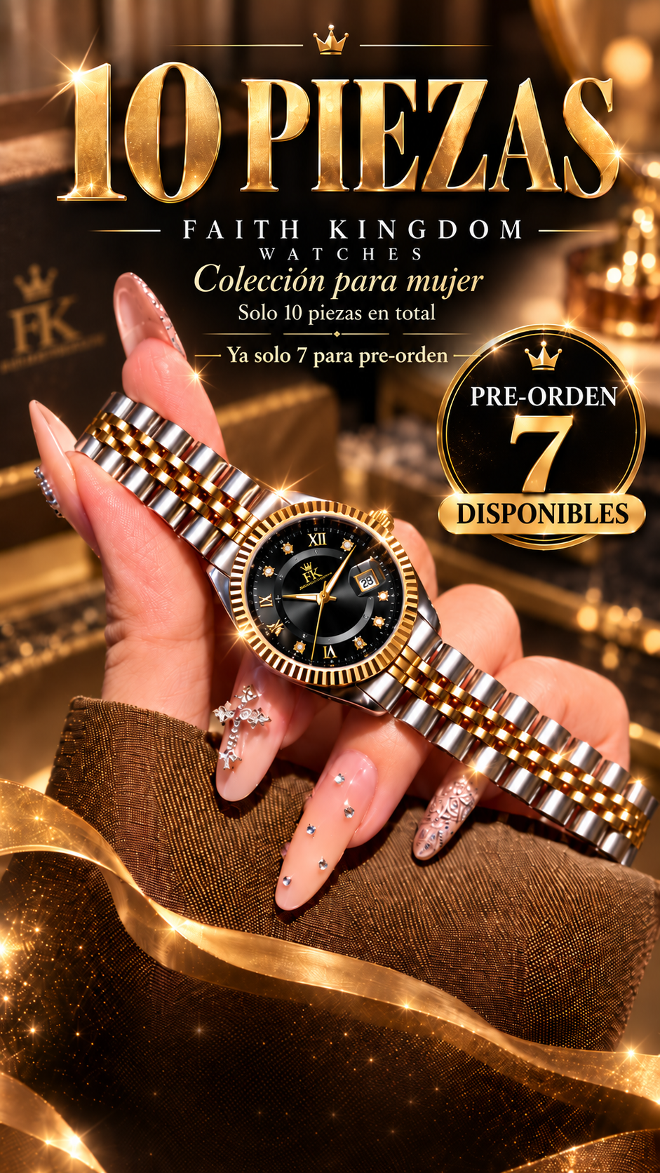 FKBG26 Women's Black – Faith Kingdom Watches | Limited Edition Pre-order Deposit