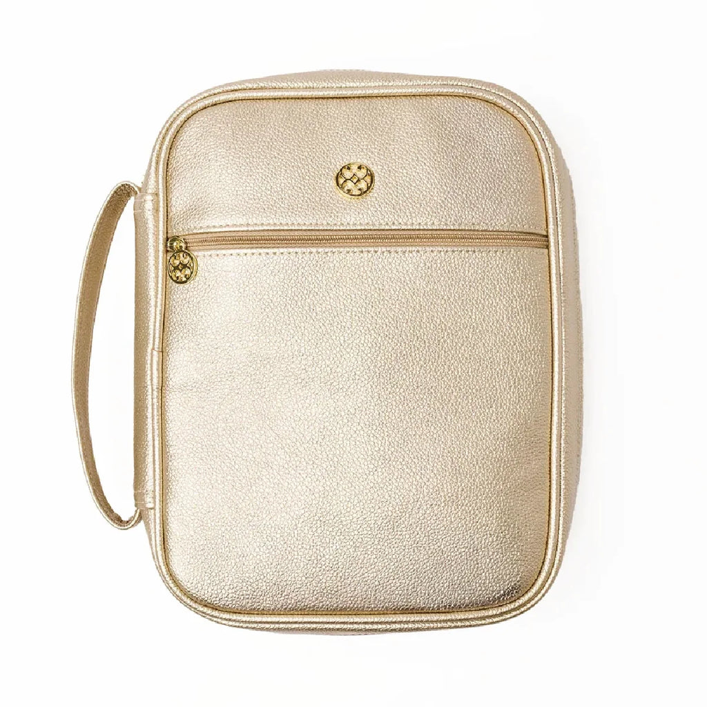 Gold Vegan Leather Bible Cover